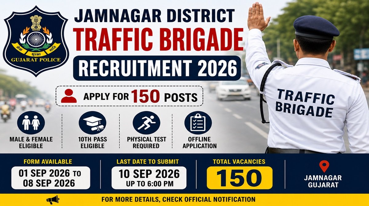 Jamnagar Traffic Brigade Recruitment 2026