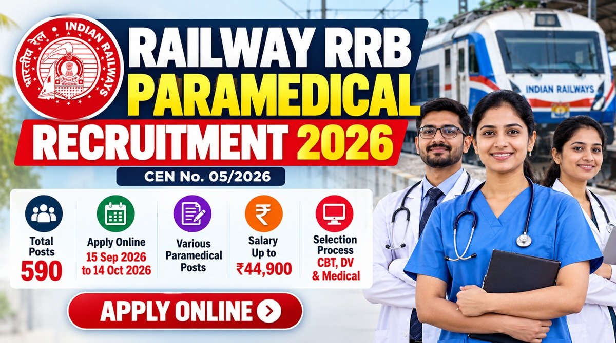 Railway RRB Paramedical Recruitment 2026